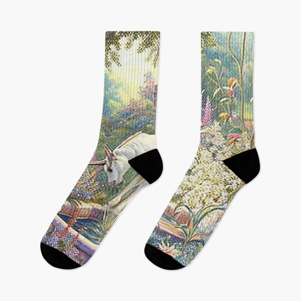 Item preview, Enchanted Cottagecore Scene: Unicorn designed and sold by Zovermind.