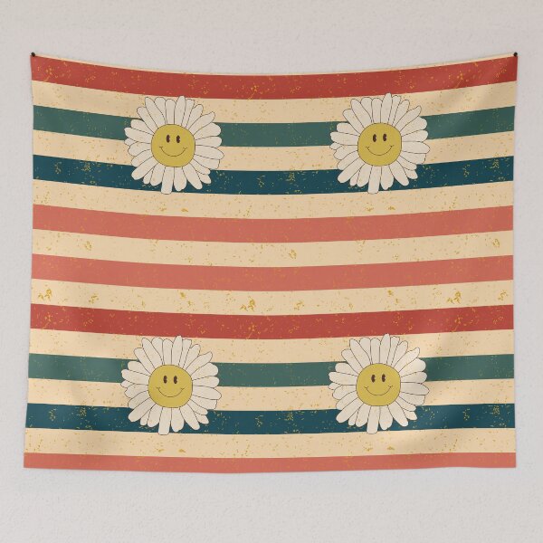 Item preview, Vintage Color Stripes Sunflower designed and sold by 5thseason-shop.