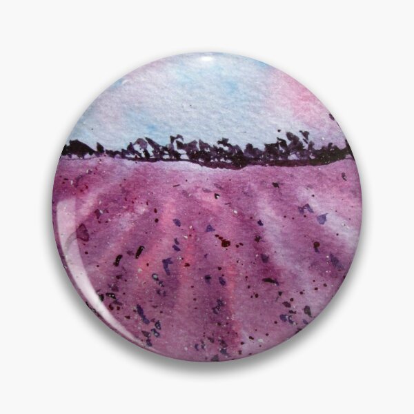 Item preview, Lavender Field Watercolor designed and sold by VittaArtDream.