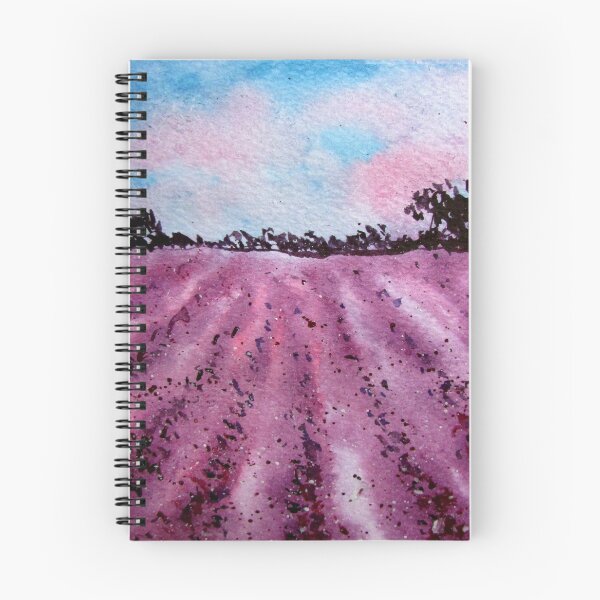 Item preview, Lavender Field Watercolor designed and sold by VittaArtDream.