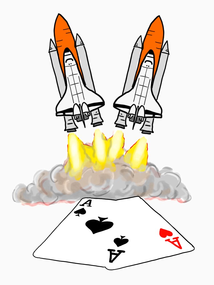 Thumbnail 7 of 7, Classic T-Shirt, Pocket Rockets designed and sold by fullrangepoker.
