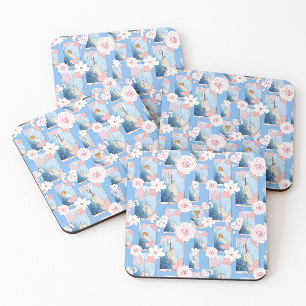 Item preview, Soft and Sweet - Floral Tarot Card Pattern - Minor Arcana - Suit of Aces designed and sold by Annalee Beer.