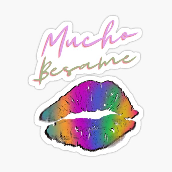 "Besame Mucho" Sticker for Sale by SFOO | Redbubble