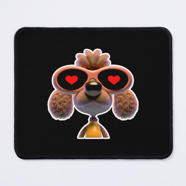 Item preview, French Poodle CGI Model Dog Puppy Lover Hearts Love designed and sold by w1ckerman.
