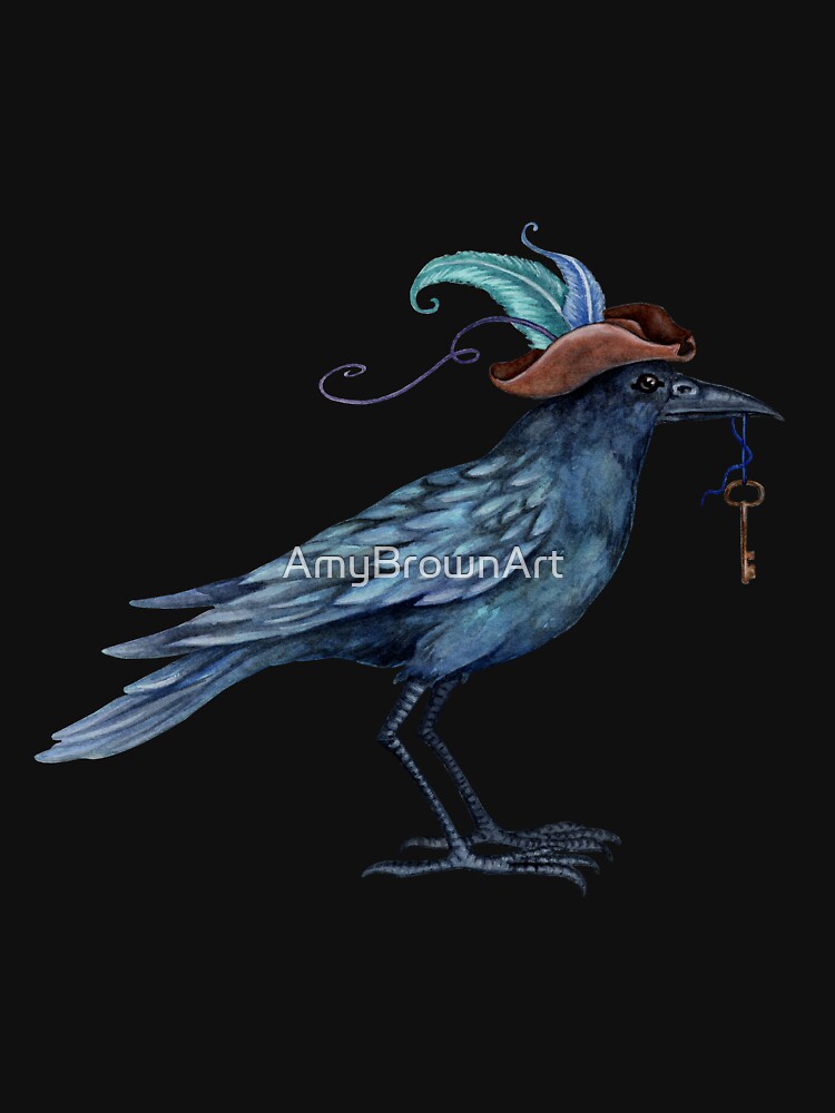 Fancy Crow by AmyBrownArt