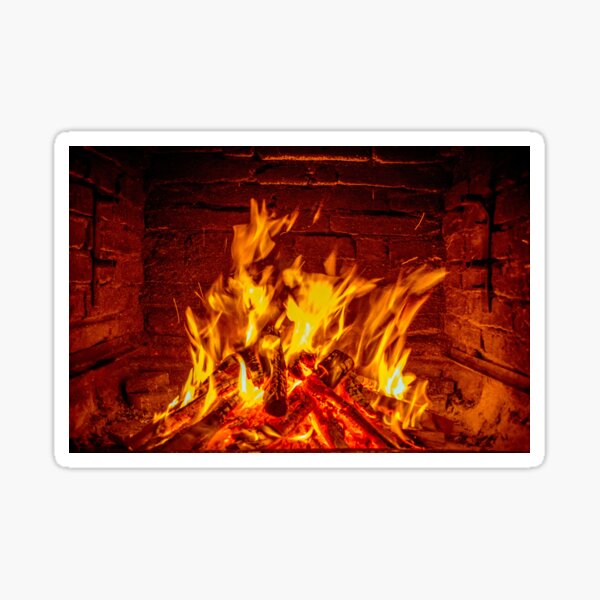 Fireplace Sticker