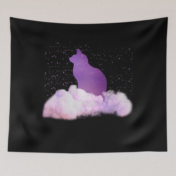 Item preview, Colorful Cat With Cloud Design Cute Cat Katty Lovers For Pet And Animals Lover designed and sold by Thecitiesstore.