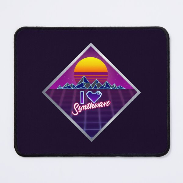 Item preview, I LOVE SYNTHWAVE ❤ Diamond designed and sold by Mannaz Creative Shop.