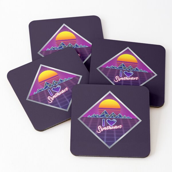 Item preview, I LOVE SYNTHWAVE ❤ Diamond designed and sold by Mannaz Creative Shop.