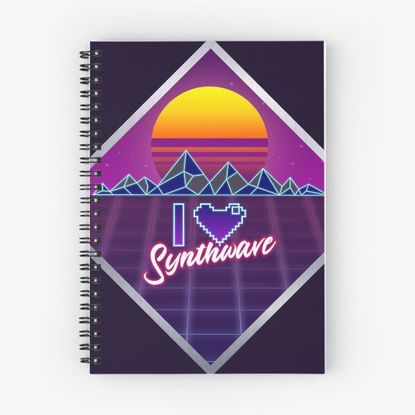 Item preview, I LOVE SYNTHWAVE ❤ Diamond designed and sold by Mannaz Creative Shop.