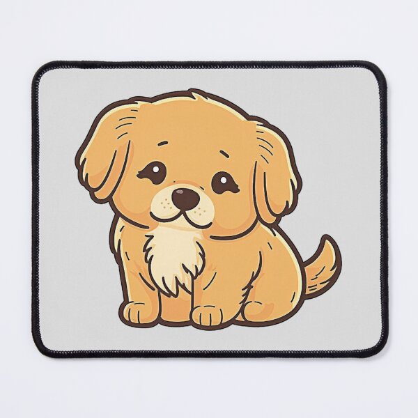 Item preview, Golden Retreiver Cute Puppy Dog Kawaii Cartoon designed and sold by UncannyCanvas.