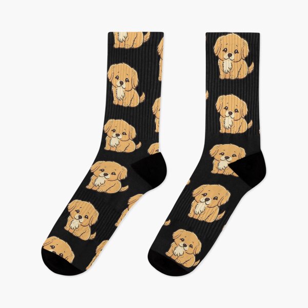 Item preview, Golden Retreiver Cute Puppy Dog Kawaii Cartoon designed and sold by UncannyCanvas.