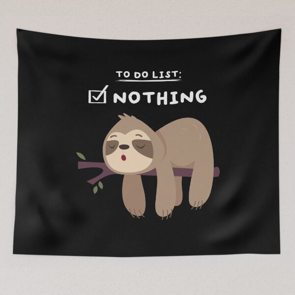 Item preview, To Do List Nothing Sloth Sleep designed and sold by MooonTees.