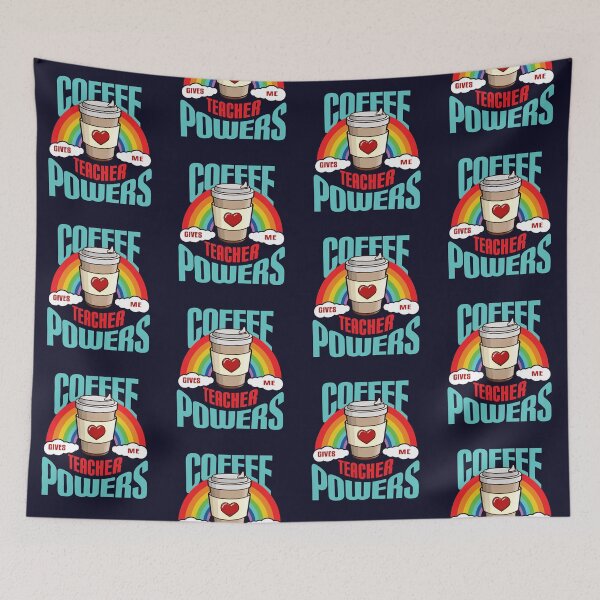 Item preview, Coffee Give Me Teacher Powers - Coffee Teacher  National Coffee Day - Add Coffee designed and sold by Luvjesus2.