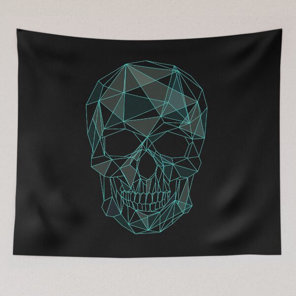 Item preview, poly skull cool vintage human illustration designed and sold by designsmaster99.