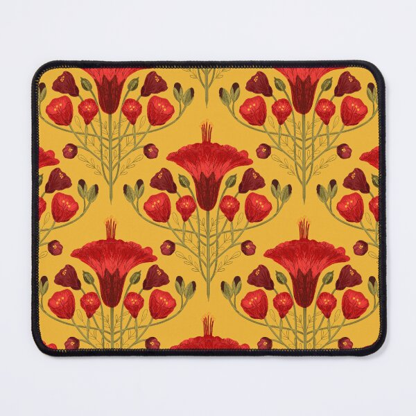 Item preview, Abutilon Yellow Background pattern designed and sold by Gabba Delgado.