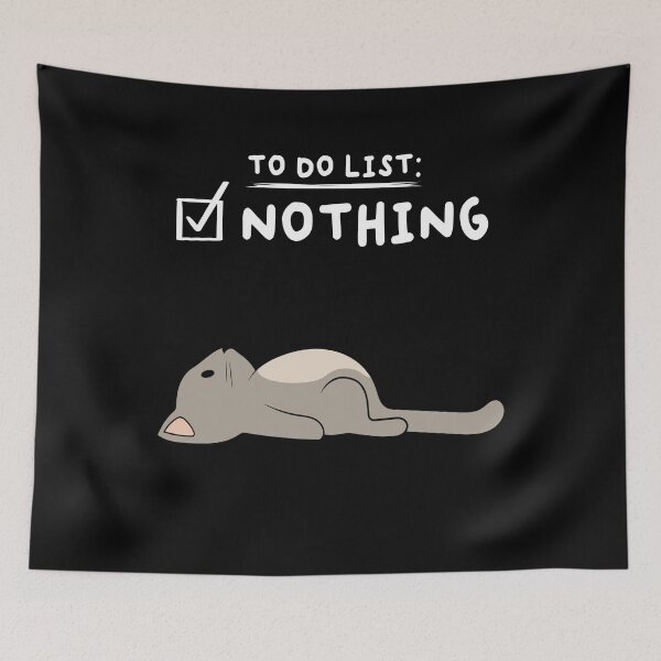 Item preview, To Do List Nothing Cat Sleep designed and sold by MooonTees.