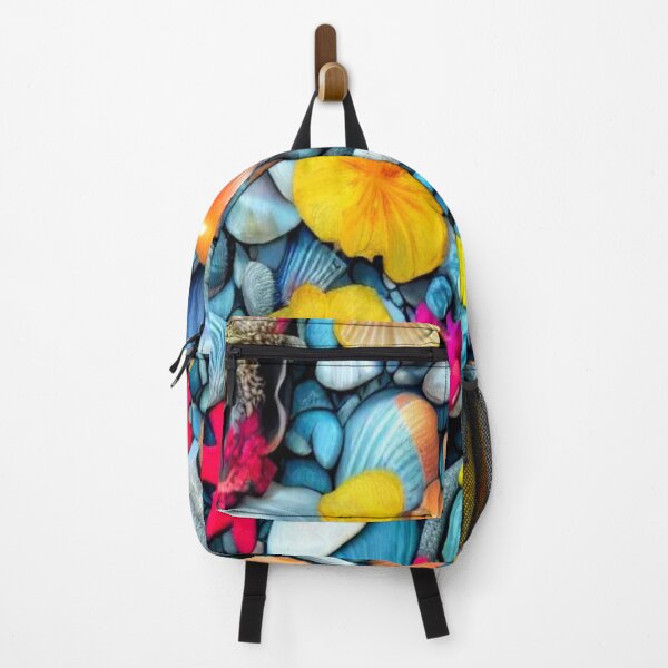 Item preview, Fantasy Sea Side Landscape with Seashells and Flowers designed and sold by HanaiPrint.