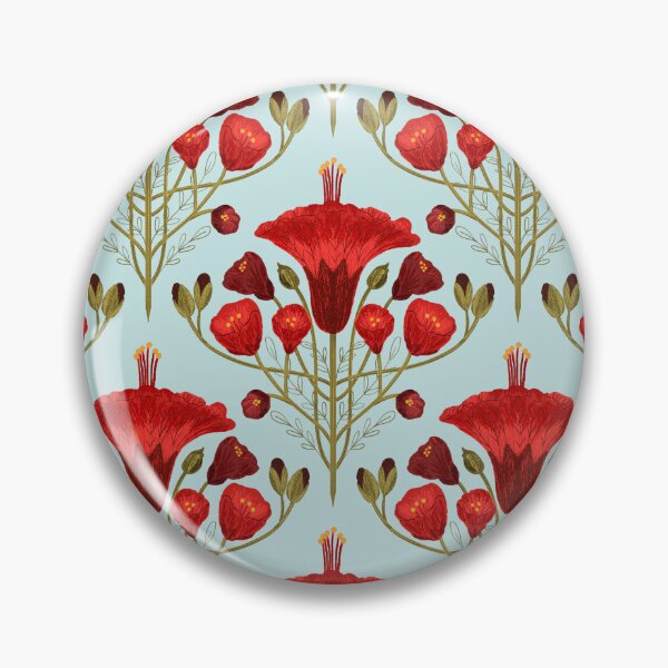 Item preview, Abutilon Light Blue Background pattern designed and sold by Gabba Delgado.