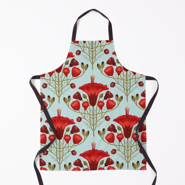 Item preview, Abutilon Light Blue Background pattern designed and sold by Gabba Delgado.