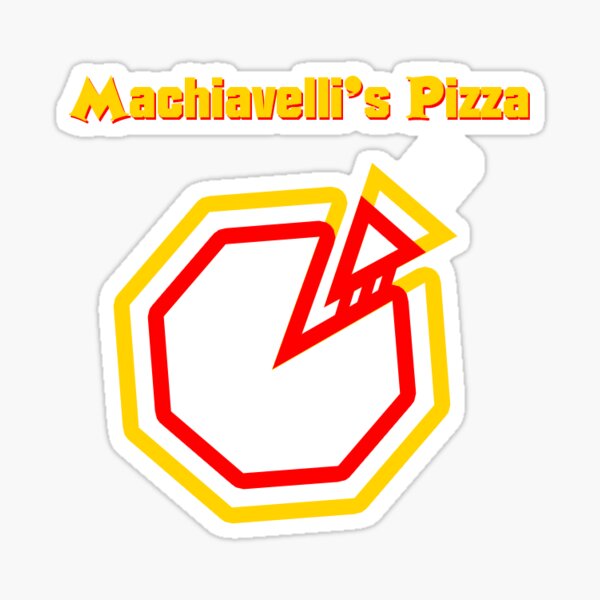 Machiavelli's Pizza Sticker