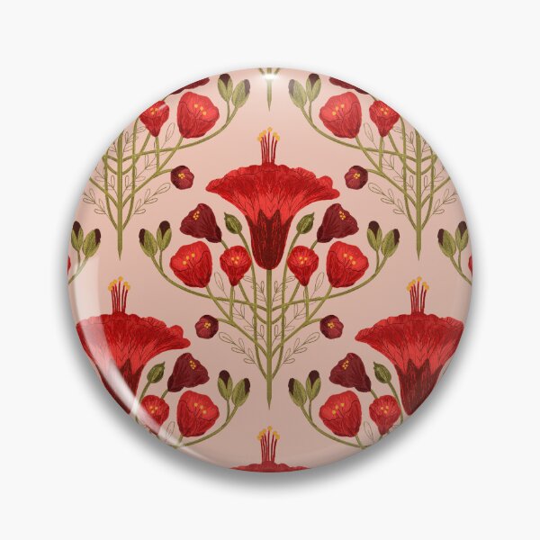 Item preview, Abutilon Pink Background pattern designed and sold by Gabba Delgado.