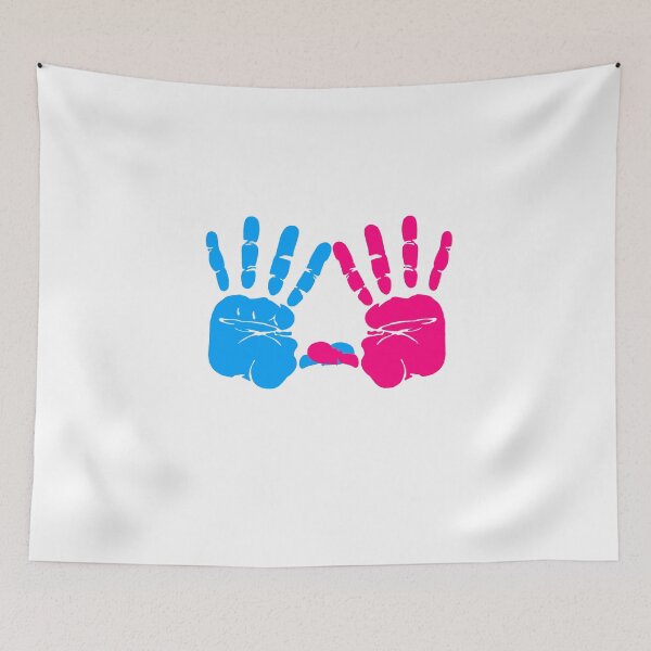 Item preview, Tri Delta Hands pink and blue designed and sold by mu-art.