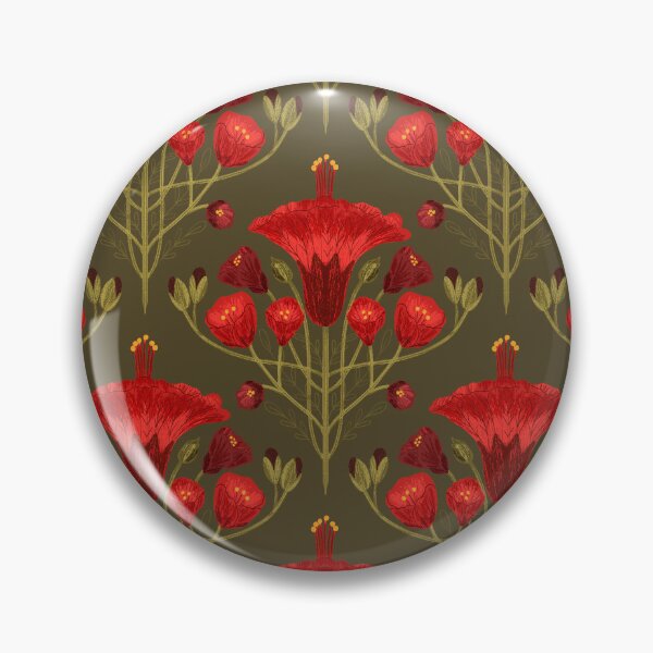 Item preview, Abutilon Dark Green Background pattern designed and sold by Gabba Delgado.