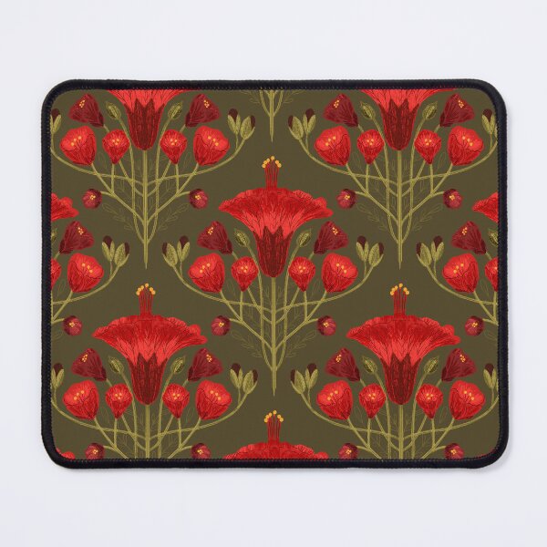 Item preview, Abutilon Dark Green Background pattern designed and sold by Gabba Delgado.