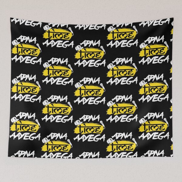 Item preview, Apna Time Aayega Bollywood Hindi Quote   designed and sold by ShaantiSwag.