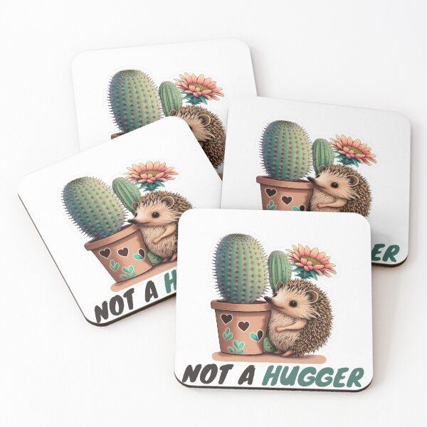 Item preview, Not A Hugger Hedgehog Cactus designed and sold by Esc4n0r.