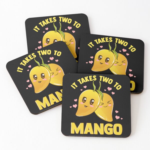 Item preview, It Takes Two To Mango Funny Fruit Tango Pun designed and sold by BRITPRI.