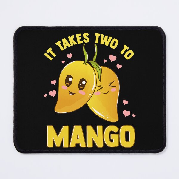 Item preview, It Takes Two To Mango Funny Fruit Tango Pun designed and sold by BRITPRI.