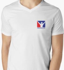 iRacing Logo T-Shirt mit V-Ausschnitt für Männer