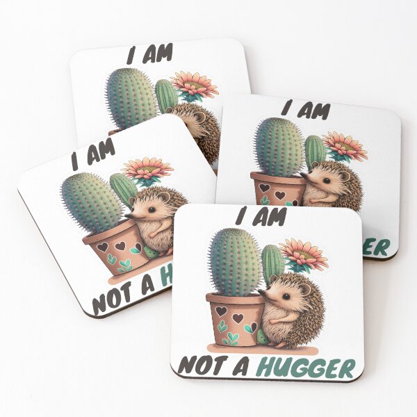 Item preview, Not A Hugger Hedgehog Cactus designed and sold by Esc4n0r.