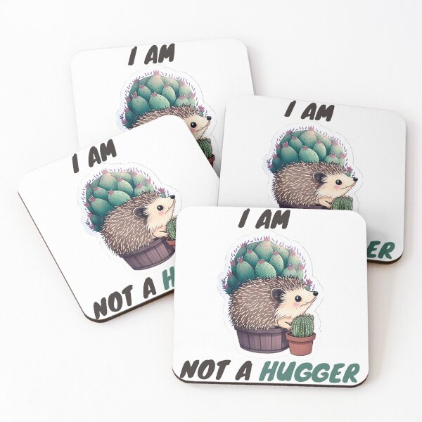Item preview, Not A Hugger Hedgehog Cactus designed and sold by Esc4n0r.