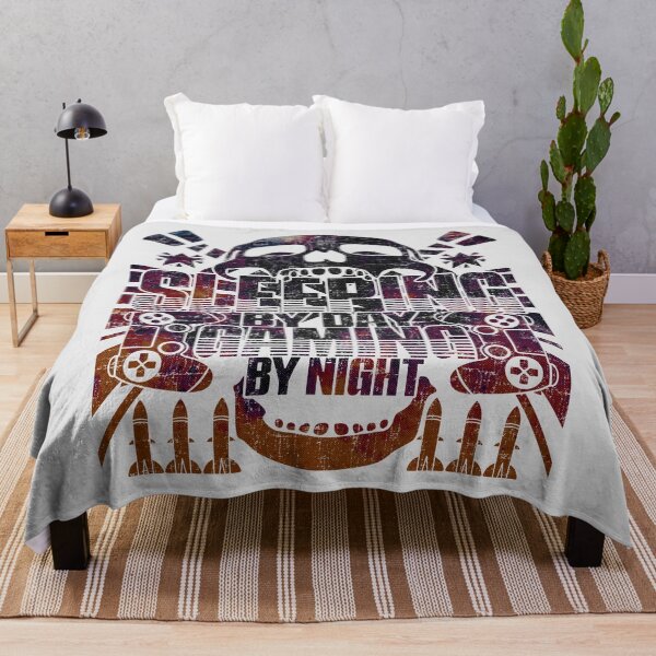 Item preview, Sleeping by day Gaming by night - funny saying designed and sold by VichallanStudio.
