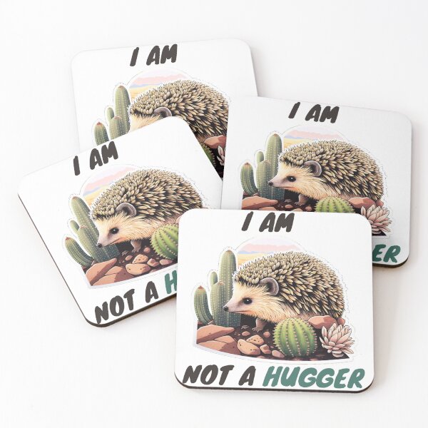 Item preview, Not A Hugger Hedgehog Cactus designed and sold by Esc4n0r.