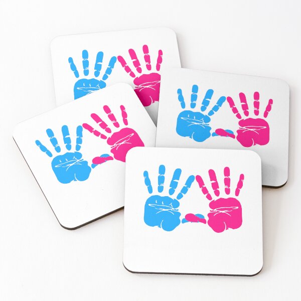 Item preview, Tri Delta Hands pink and blue designed and sold by mu-art.