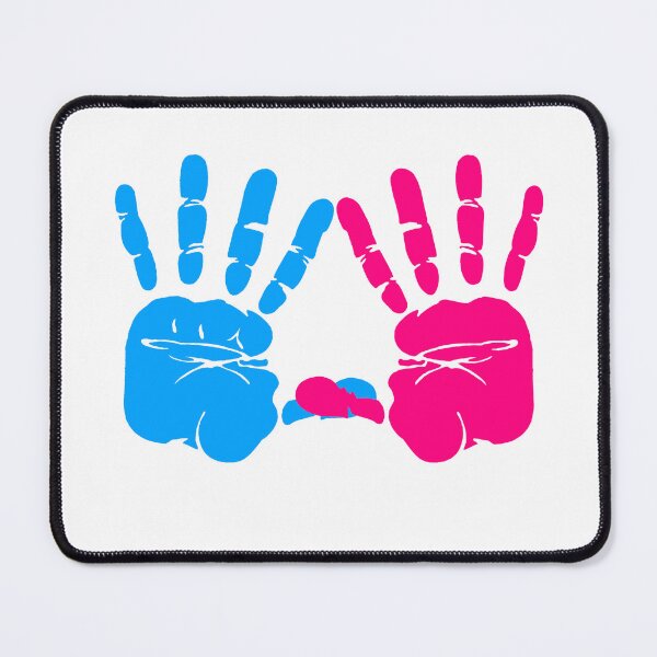Item preview, Tri Delta Hands pink and blue designed and sold by mu-art.
