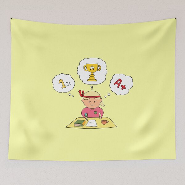 Item preview, cute student study hard to become the top student designed and sold by wordspotrayal.