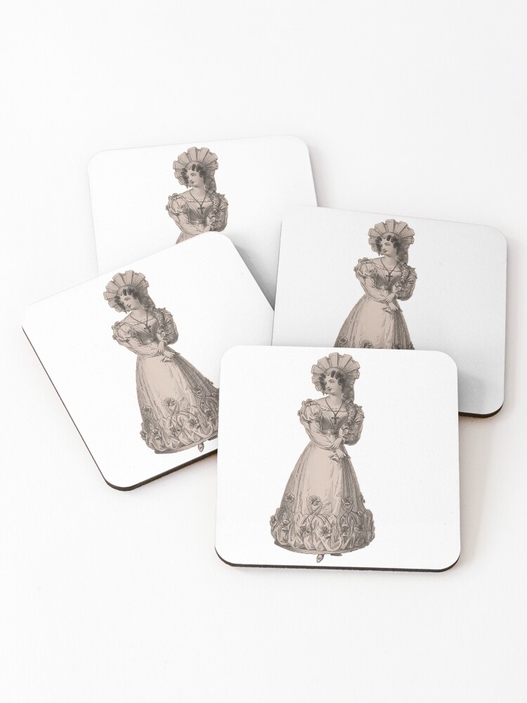 Thumbnail 1 of 5, Coasters (Set of 4), Regency Figure designed and sold by CastlesClassics.