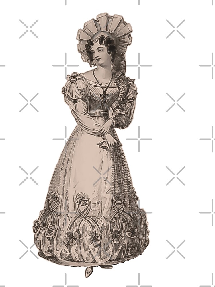Thumbnail 3 of 3, Scarf, Regency Figure designed and sold by CastlesClassics.