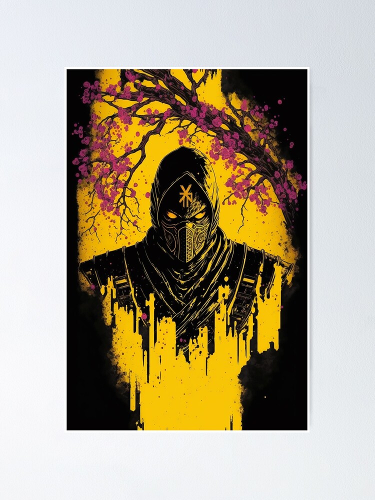 Ninja Poster for Gamers and lovers of retro gaming and Japanese art Poster  for Sale by Sk00ma