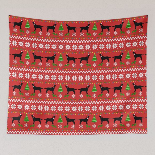 Item preview, Black Labrador Happy Christmas Sweater Pattern  designed and sold by HappyLabradors.