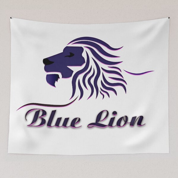 Item preview, A proud blue lion designed and sold by Bigrow.