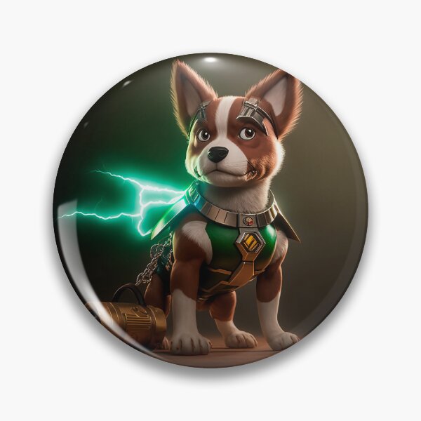 Item preview, Powerful puppy with super power to run. cartoon dogs designed and sold by Cute-and-Co.