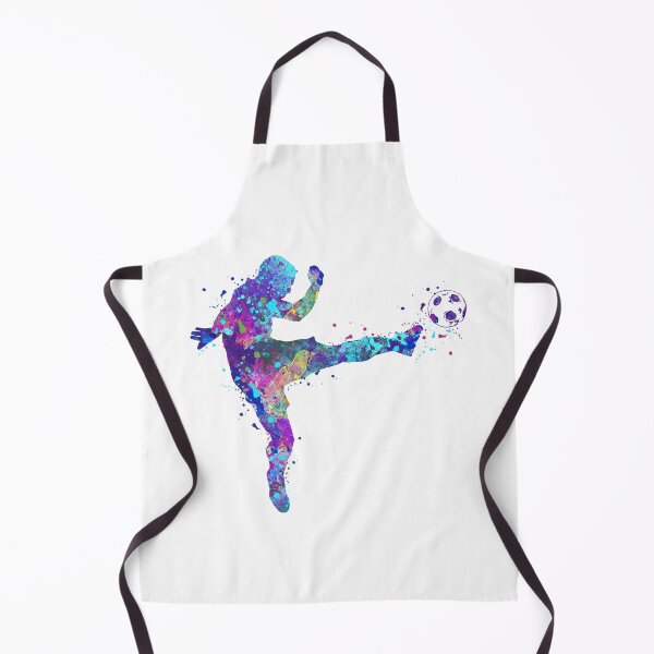 Item preview, Boy Soccer Player Volley Shot Watercolor designed and sold by LotusGifts.