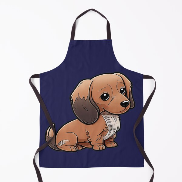 Item preview, Dachshund Weiner Dog Puppy Dog Kawaii Cartoon designed and sold by UncannyCanvas.