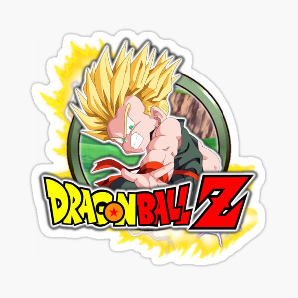 Dragon Ball Z Logo Trunks Ssj1 Sticker For Sale By Firzecrescent